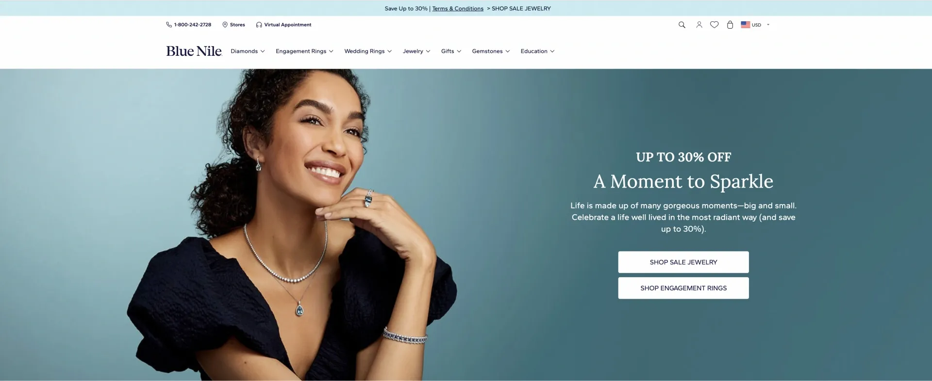 bluenile website