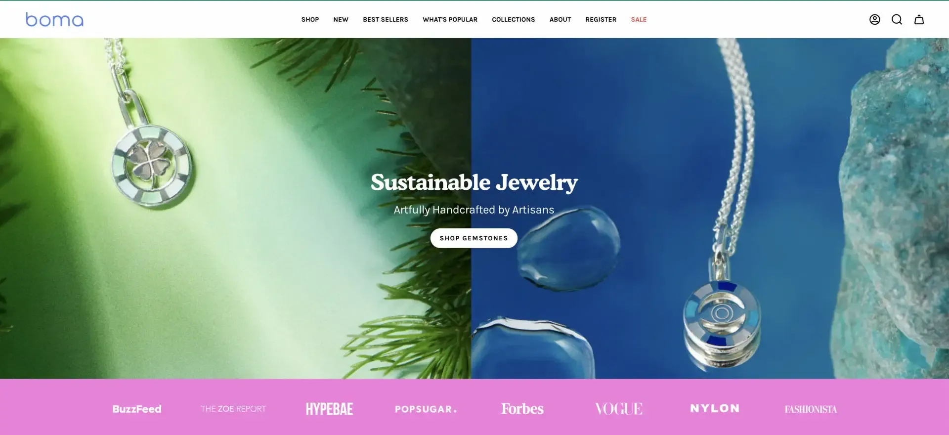 bomajewelry website