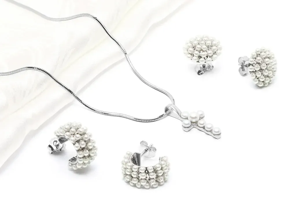 elegant jewelry set jewellery set with gemstones jewelry accessories collage product still life concept ring necklace earrings