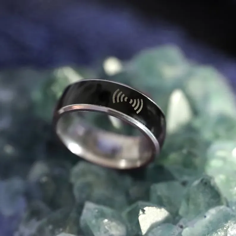 stainless steel ring with nfc function