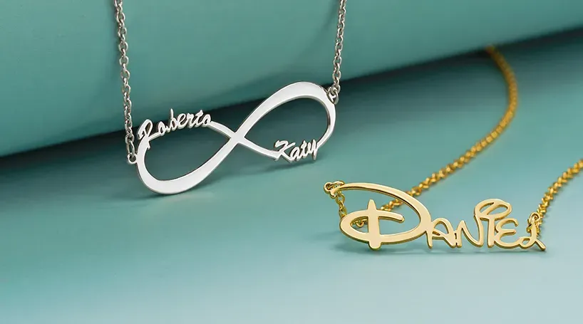 Customized infinity symbol necklace Customized infinity symbol necklace