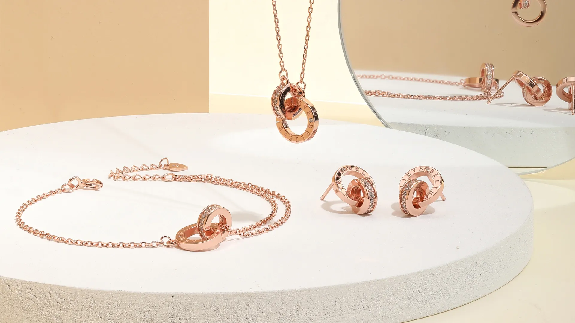 Stainless steel jewelry set