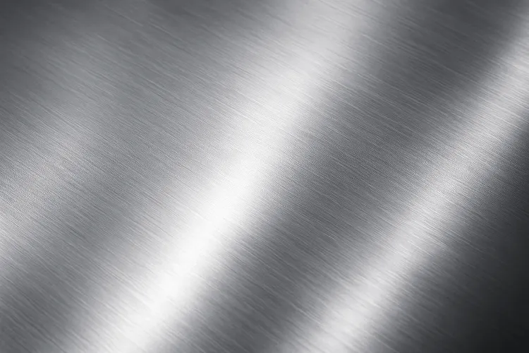 Close-up of stainless steel surface showing its gloss and durability