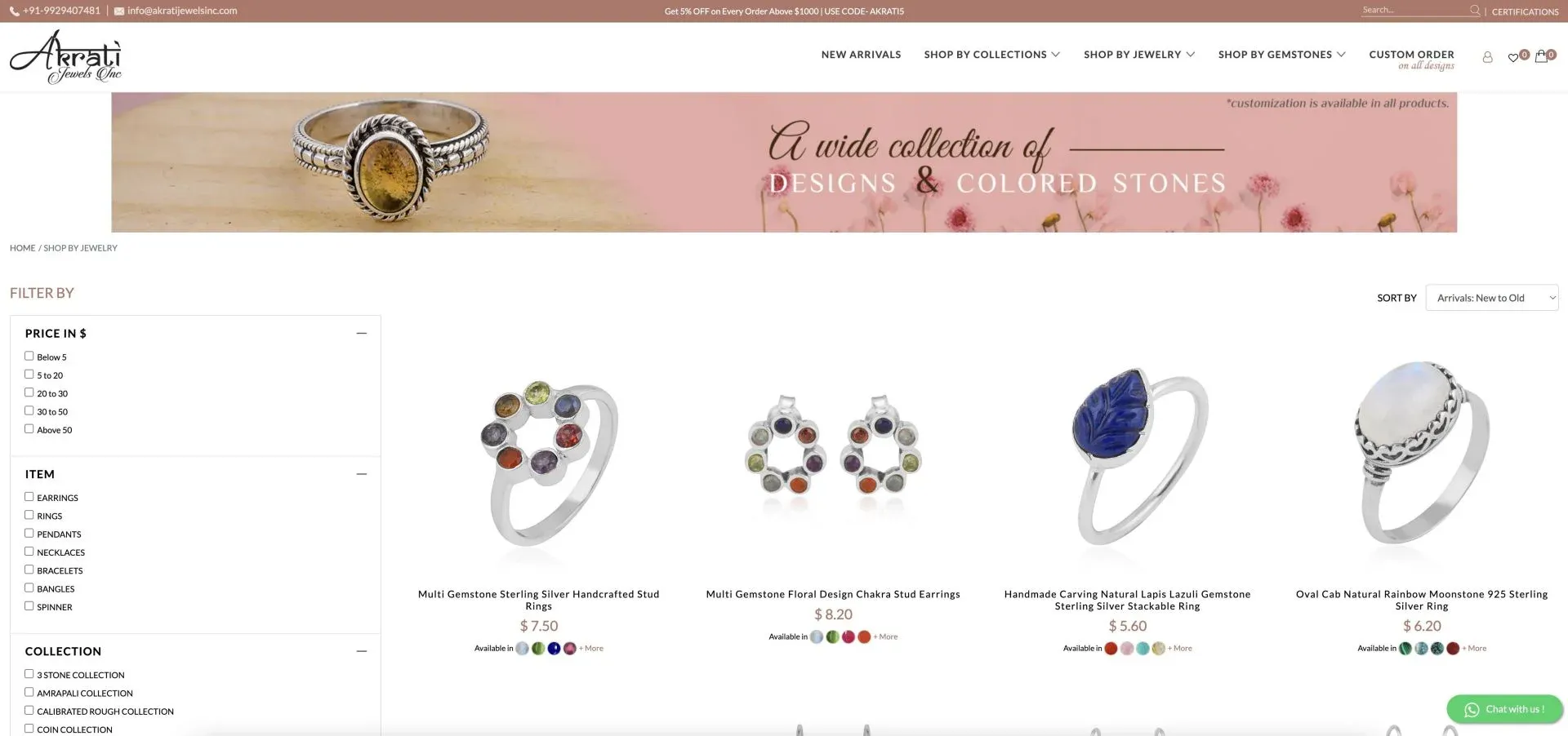 Akrati Jewels Inc Product Akrati Jewels Inc Product