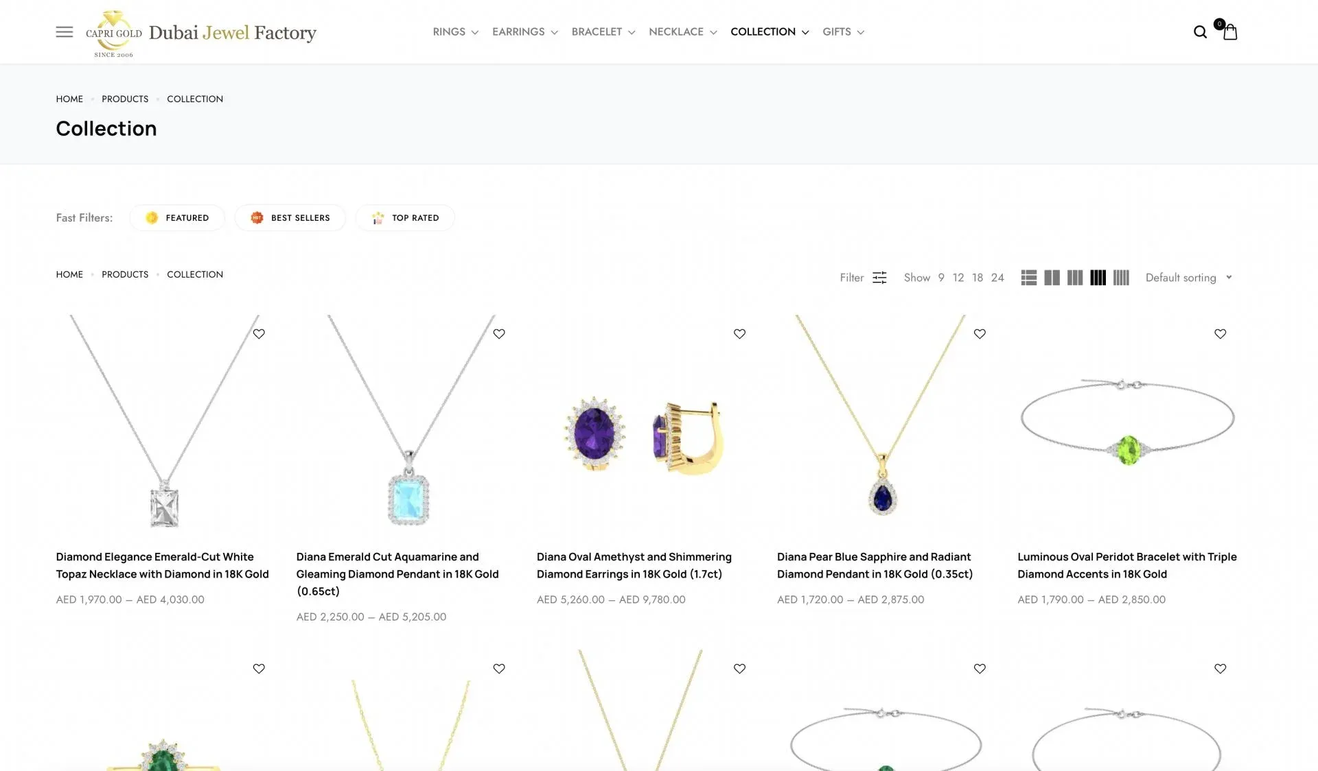 Capri Gold Dubai Jewel Factory Product Capri Gold Dubai Jewel Factory Product