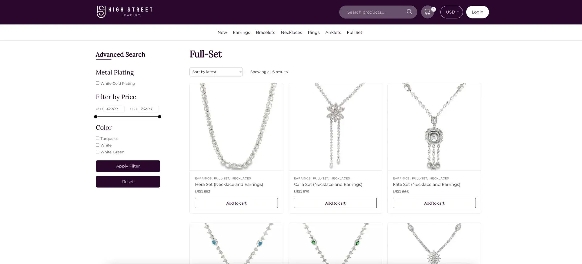 High Street Jewelry Product High Street Jewelry Product