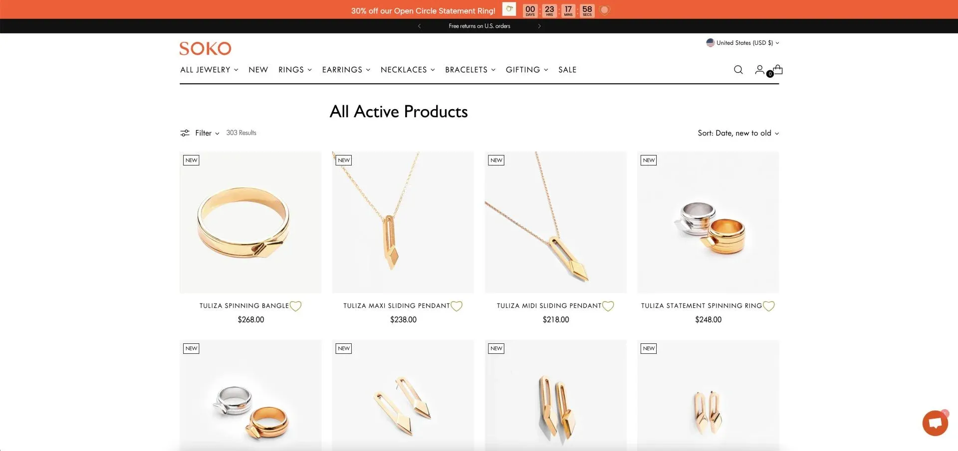 SOKO jewelry Product SOKO jewelry Product