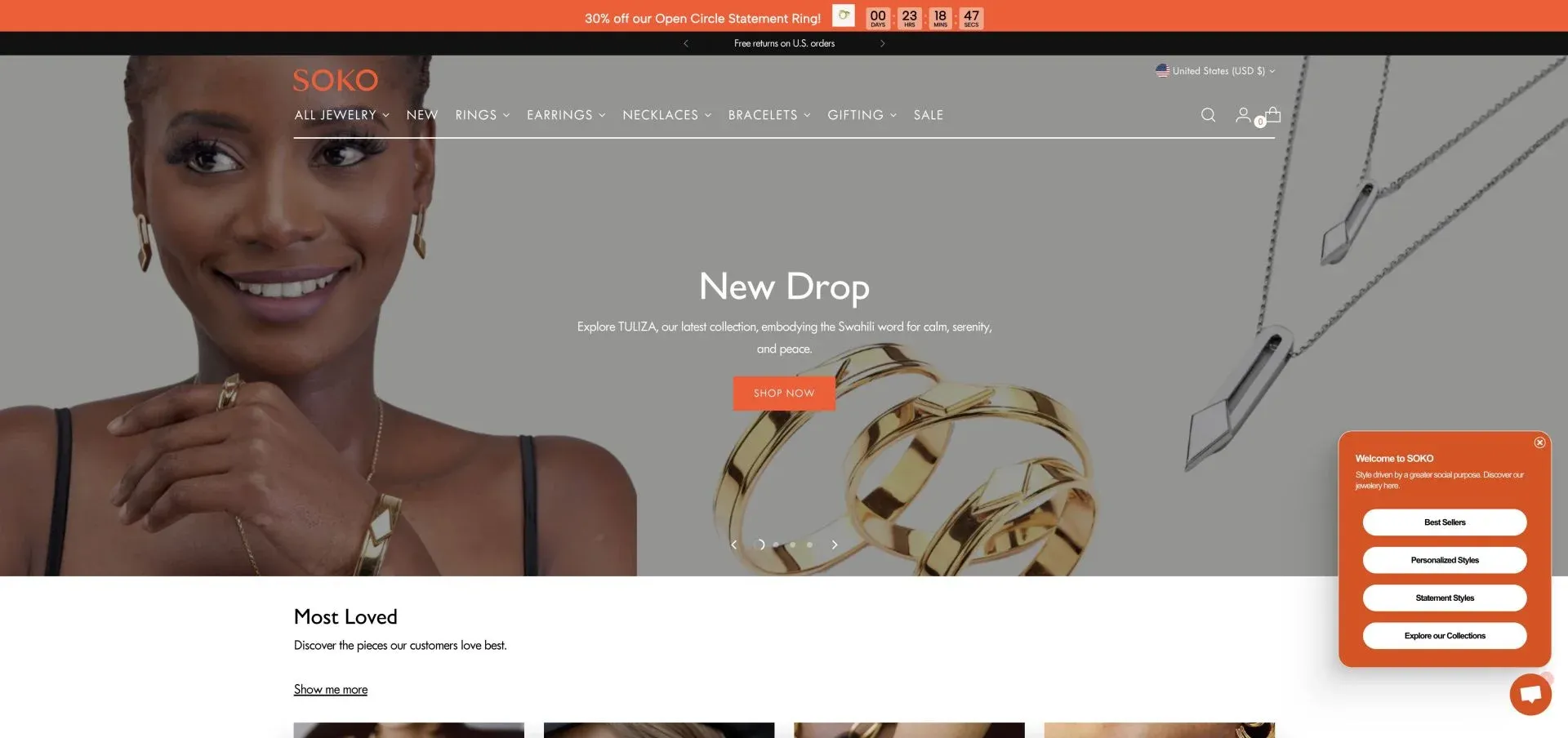 SOKO jewelry Website SOKO jewelry Website