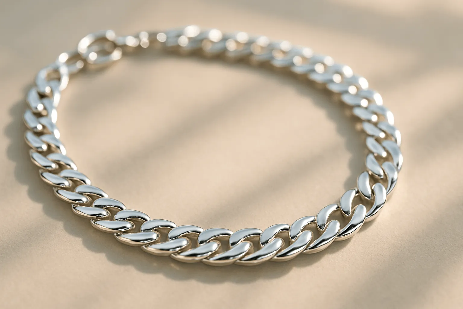 Stunning silver jewelry necklace close-up.
