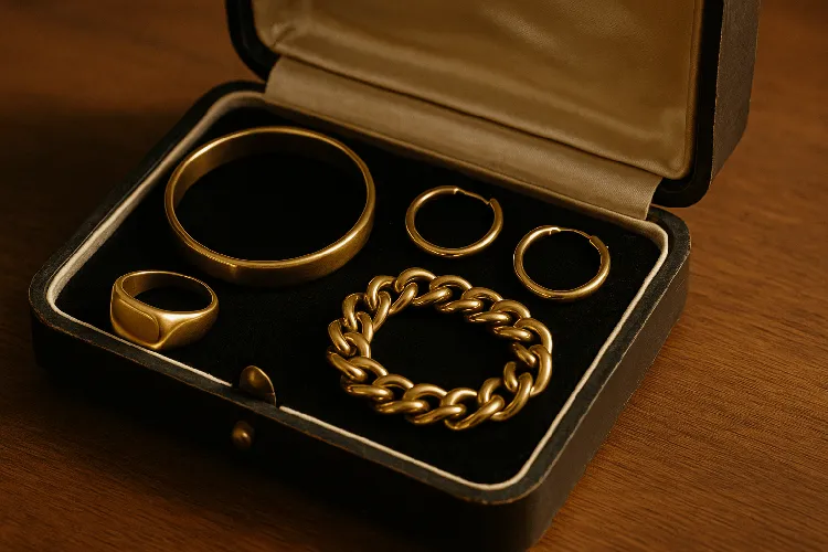 Well-maintained brass jewelry ready for years of use. Well-maintained brass jewelry ready for years of use.