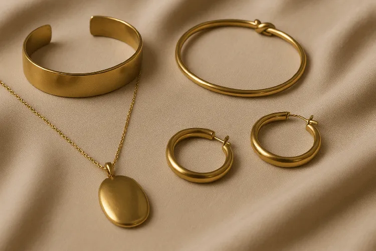 5894f961 e80d 405c 9af3 b2ceb8325499 Timeless and elegant brass jewelry maintained with care.