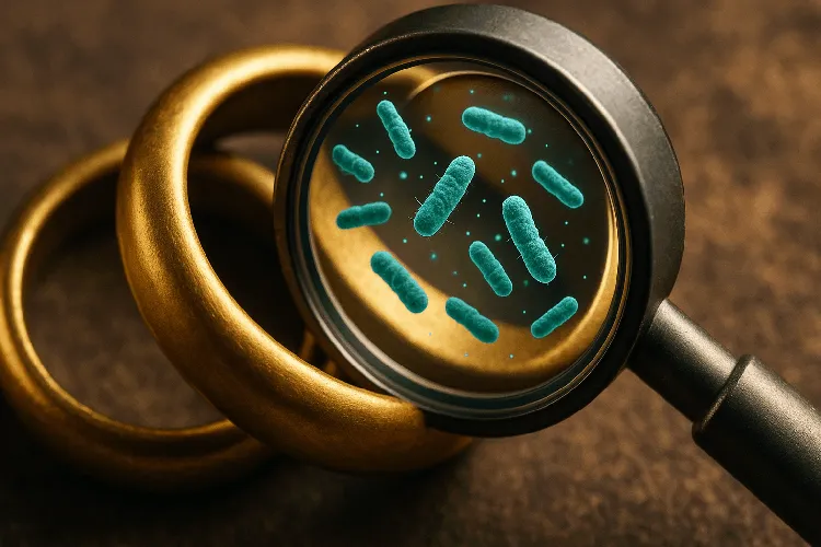 Brass jewelry with antimicrobial properties Brass jewelry with antimicrobial properties