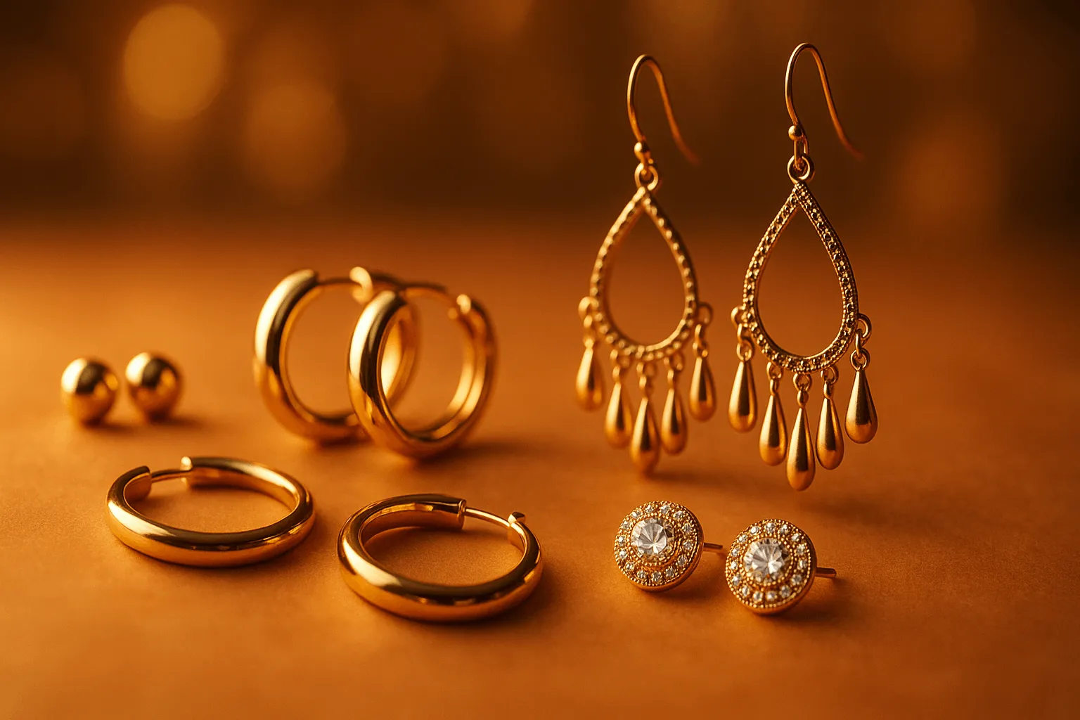 A variety of stunning earrings for all occasions