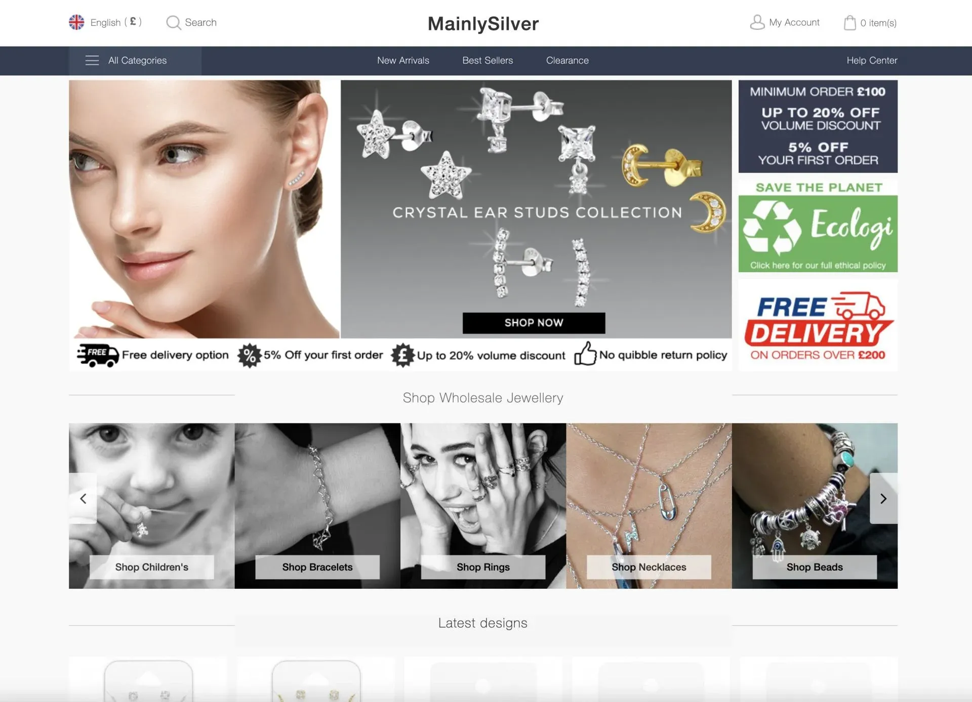 MainlySilver Website MainlySilver Website