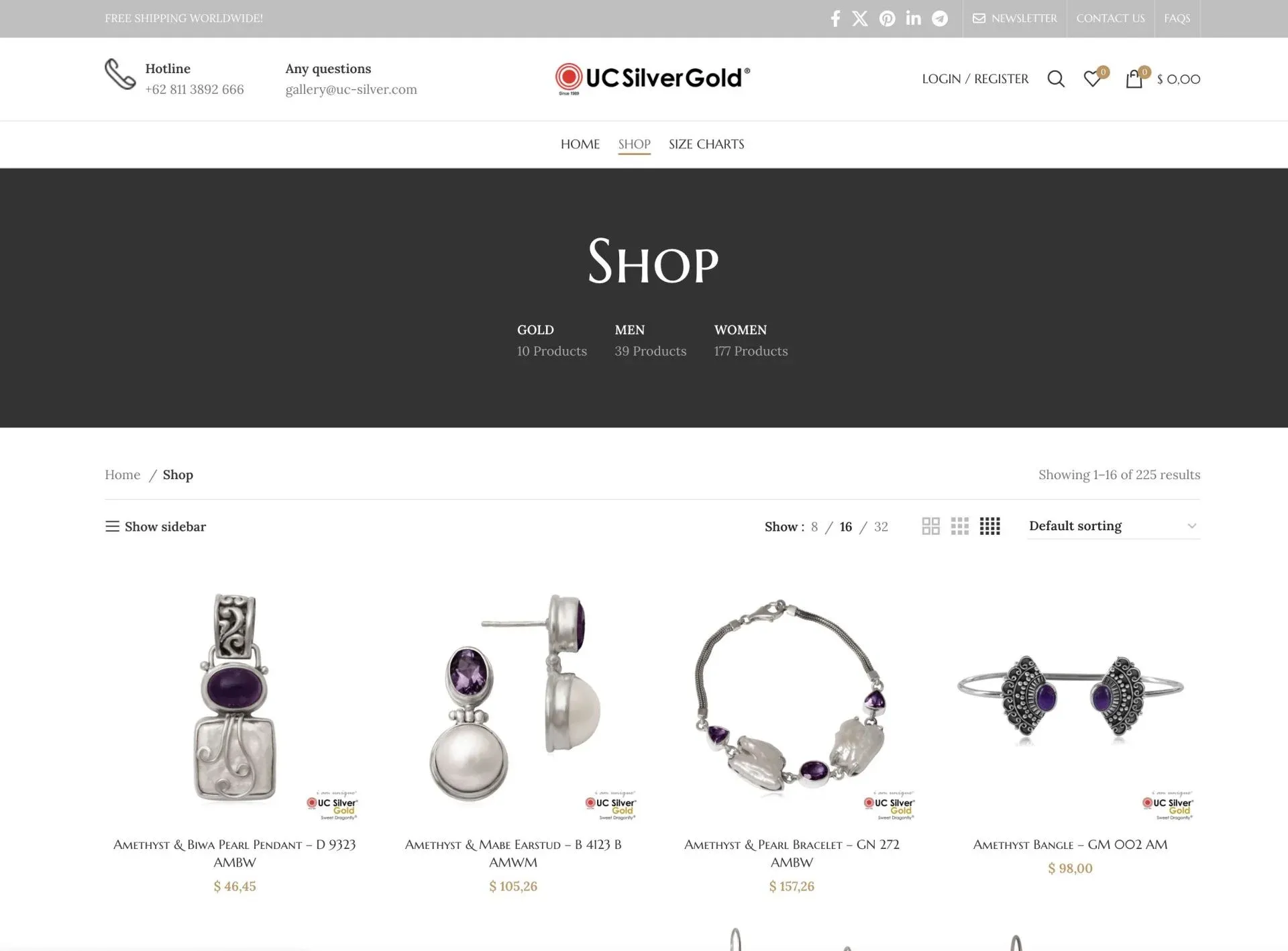 UC Silver & Gold Bali Product UC Silver & Gold Bali Product