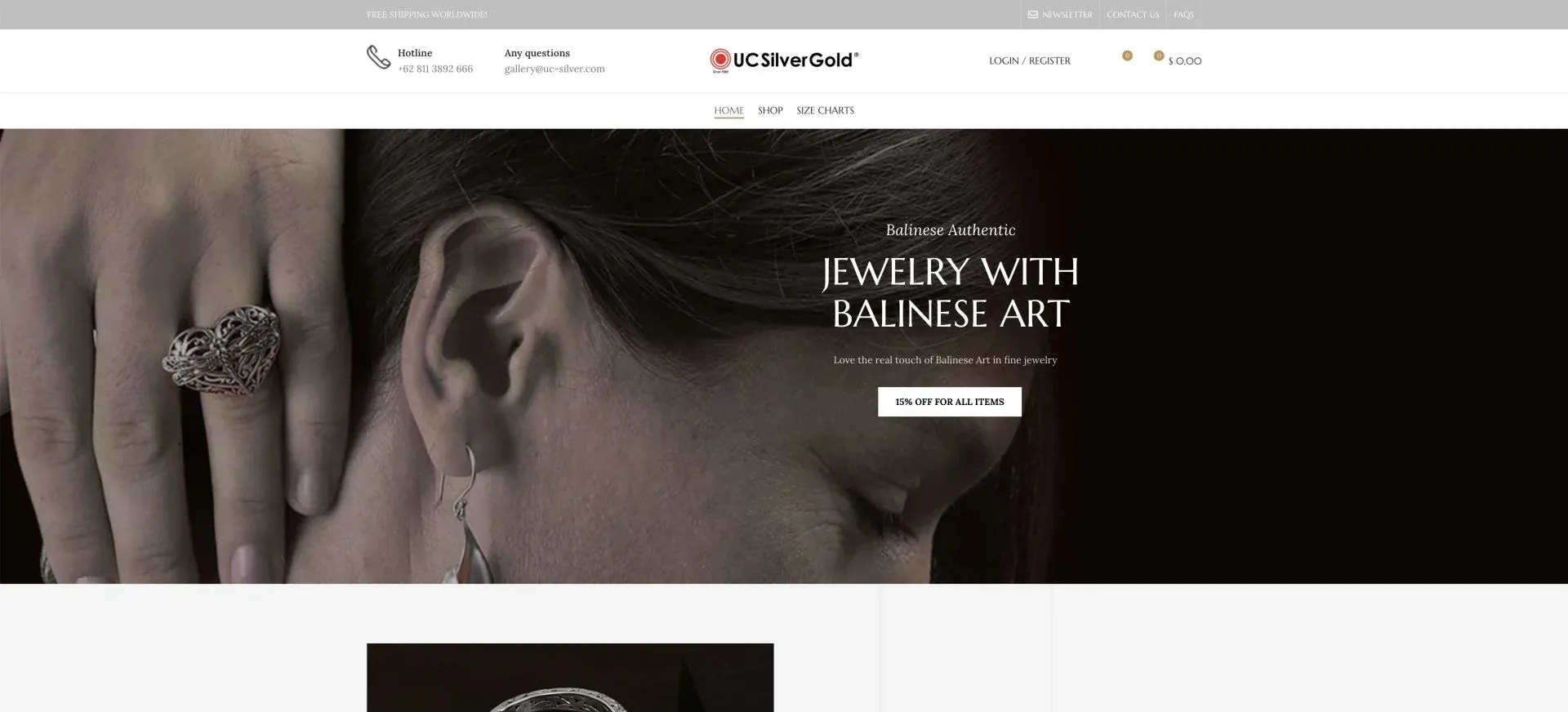 UC Silver & Gold Bali Website UC Silver & Gold Bali Website