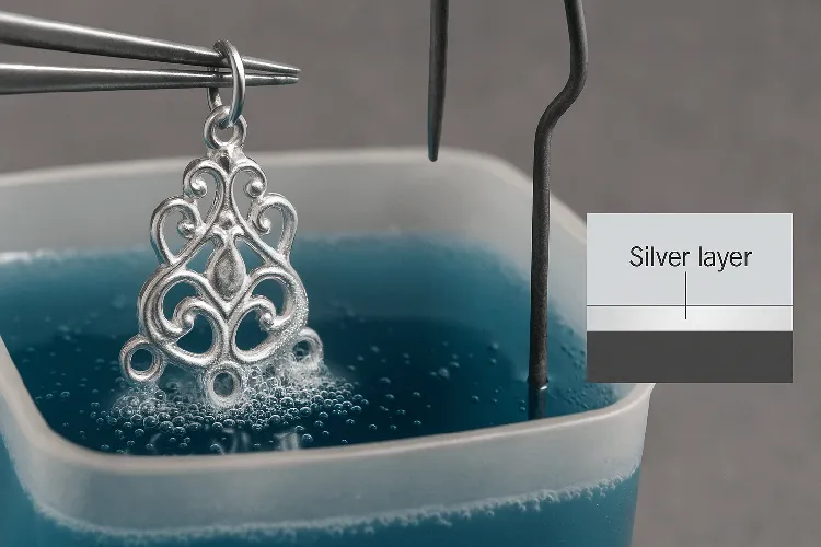 Electroplating process of silver-plated jewelry Electroplating process of silver-plated jewelry