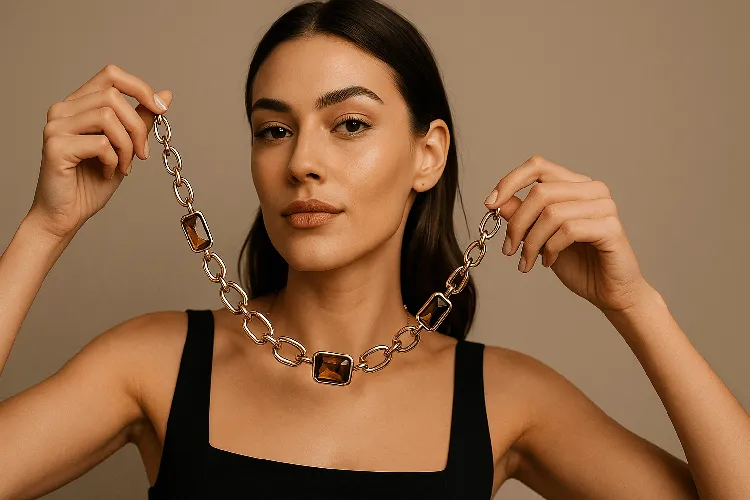 stylish necklace highlighting personal style stylish necklace highlighting personal style