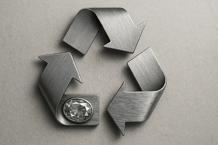 Titanium jewelry's recycling and sustainability. Titanium jewelry's recycling and sustainability.