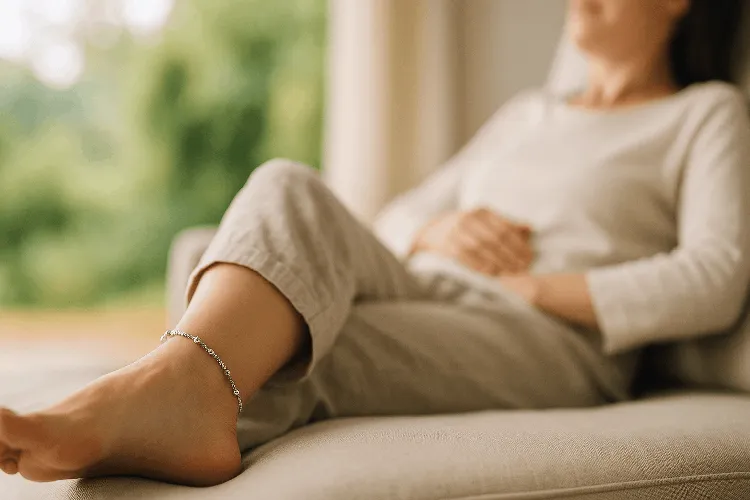 Silver anklet for pain relief Silver anklet for pain relief