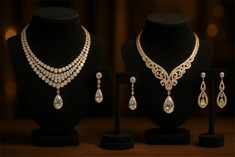 Jewelry for evening events - grand necklaces and earrings Jewelry for evening events - grand necklaces and earrings
