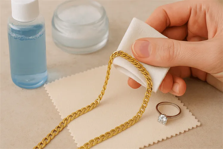 Cleaning and caring for 14K gold jewelry Cleaning and caring for 14K gold jewelry
