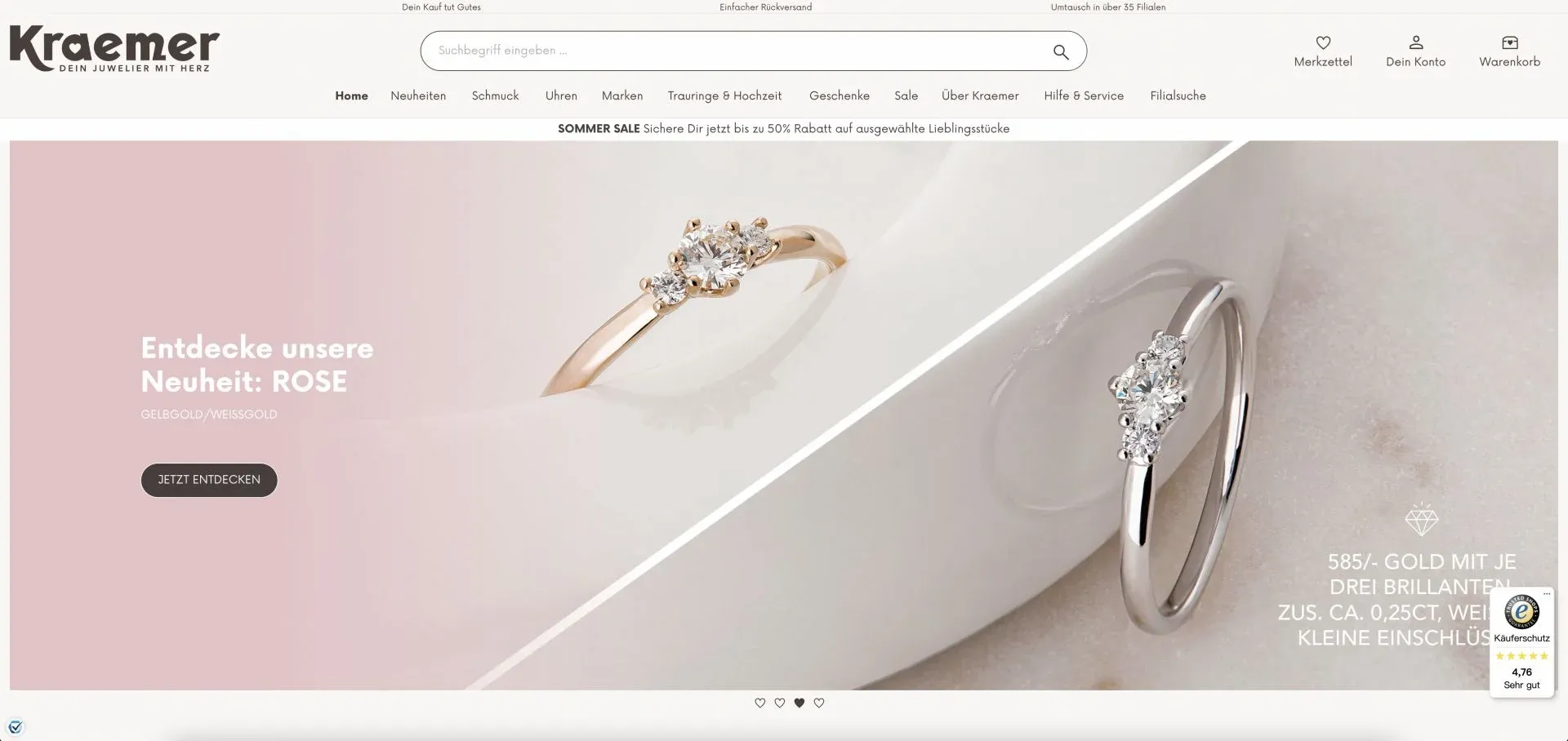 Juwelier Kraemer Website Juwelier Kraemer Website