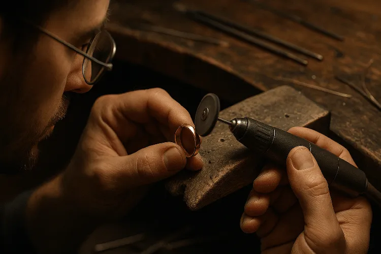 Goldsmith Calculating the Value of a 14k Gold Ring Goldsmith Calculating the Value of a 14k Gold Ring