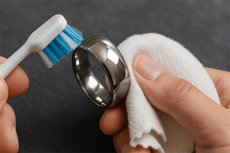 Caring for and polishing your titanium ring Caring for and polishing your titanium ring