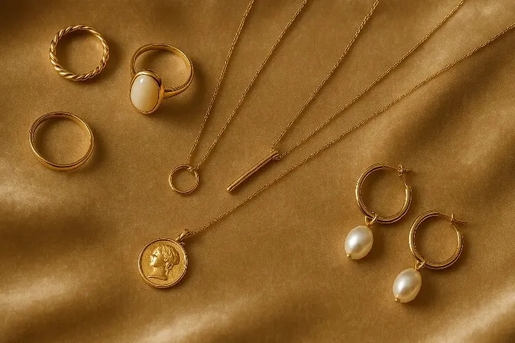 Elegant French jewelry collection showcasing timeless craftsmanship