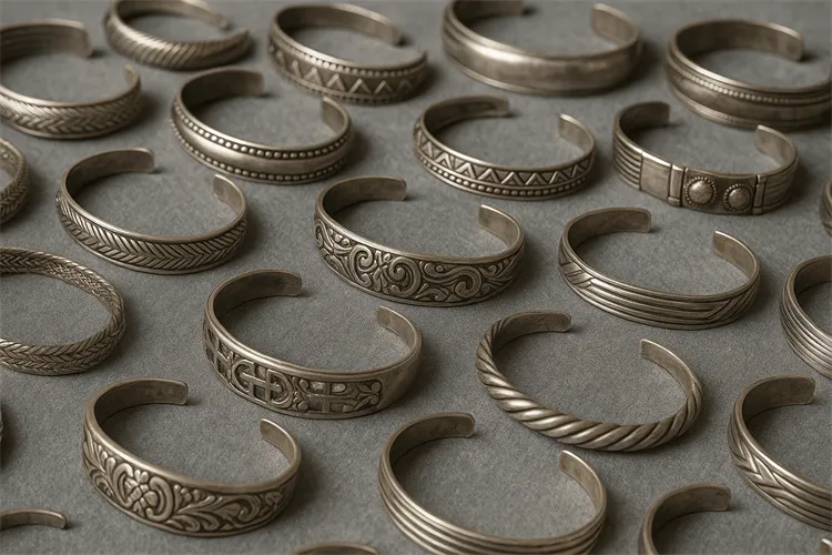 silver bracelets with various designs and conditions silver bracelets with various designs and conditions