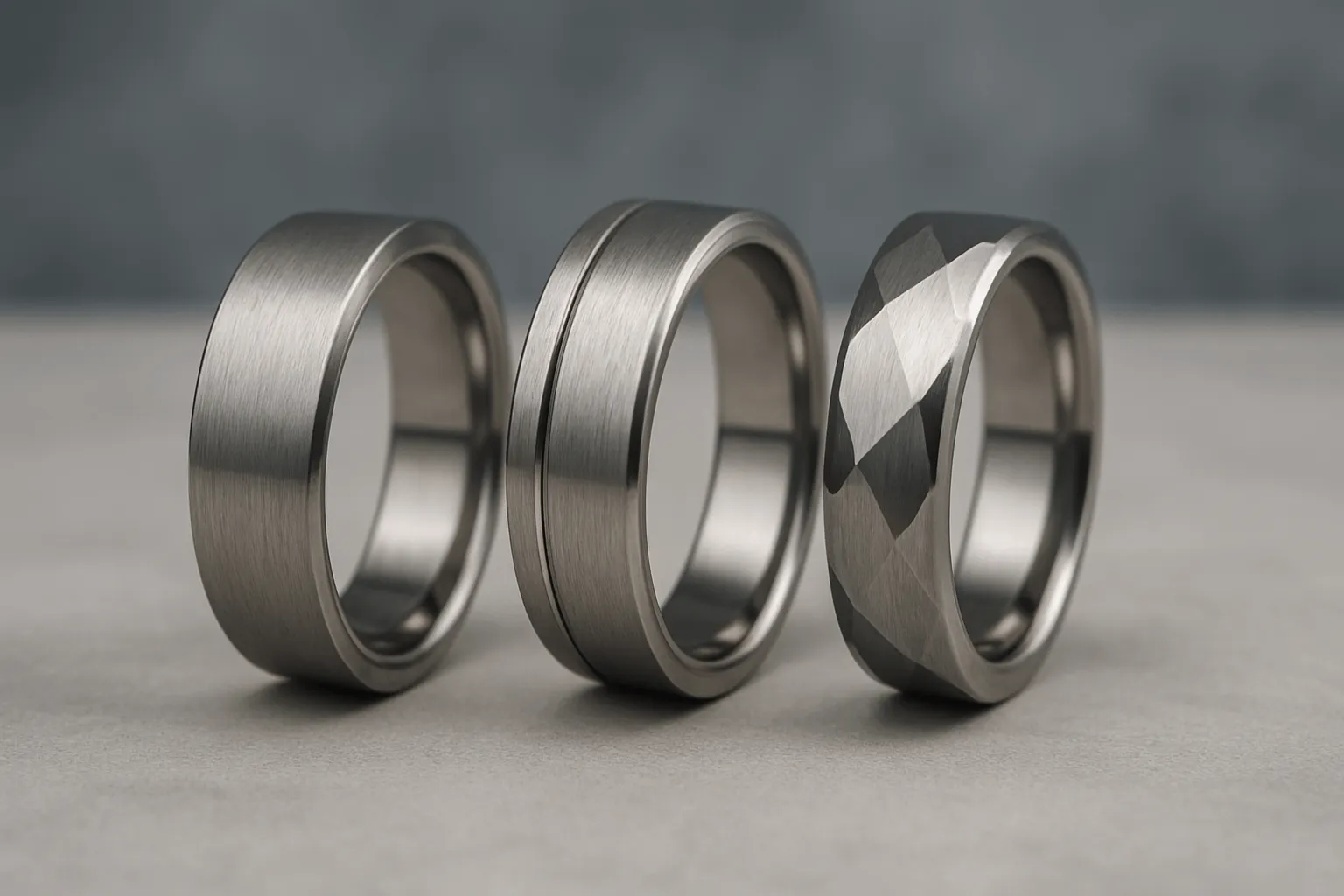 High-quality titanium rings, wedding bands, and fashion jewelry
