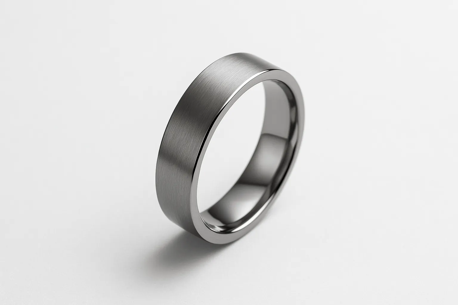 Stylish tungsten wedding ring