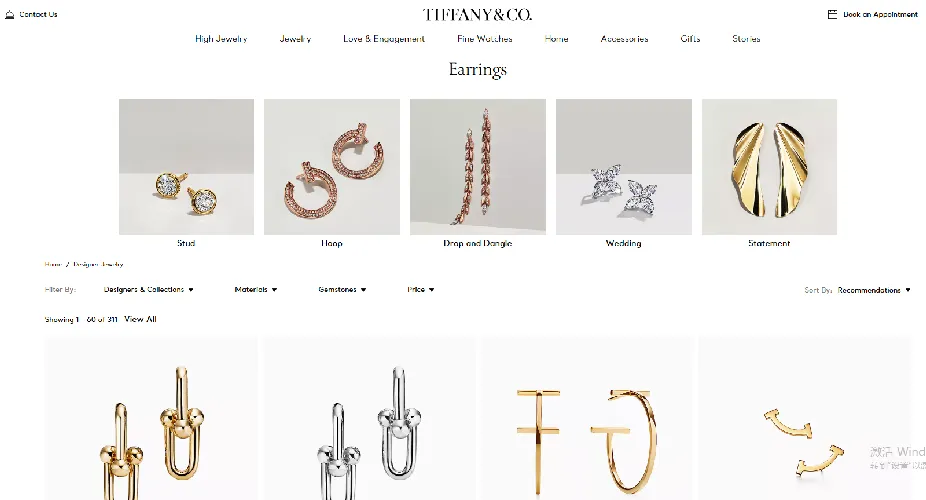 Tiffany & Co. Product Tiffany & Co. Website