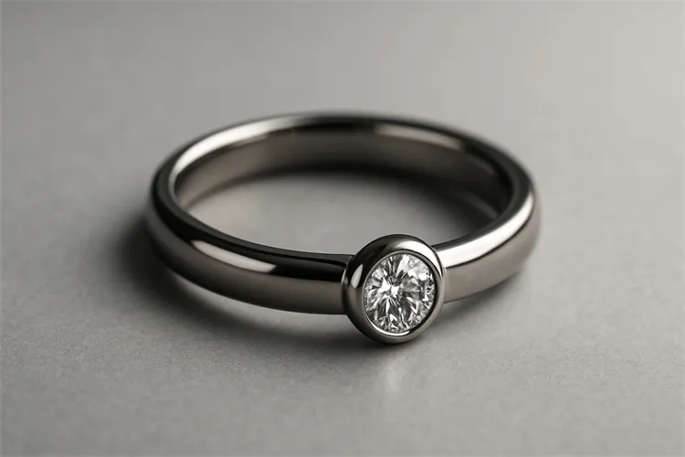 Titanium Ring with Minimal Design Titanium Ring with Minimal Design