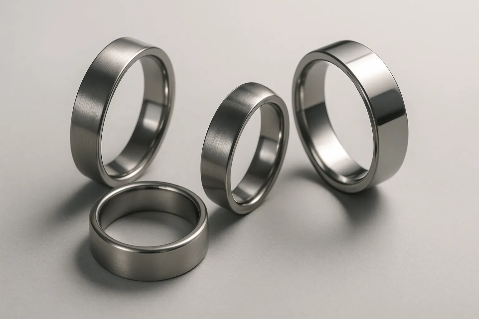 Stunning Close-Up of Titanium Rings