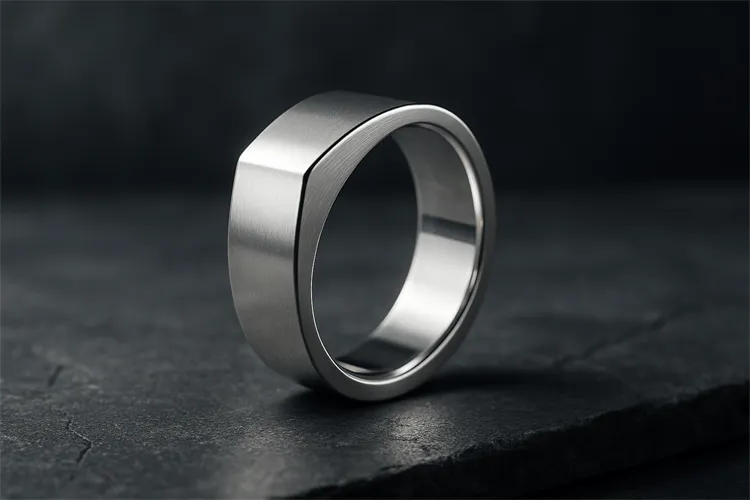 Stylish Silver 925 ring demonstrating durability. Stylish Silver 925 ring demonstrating durability.