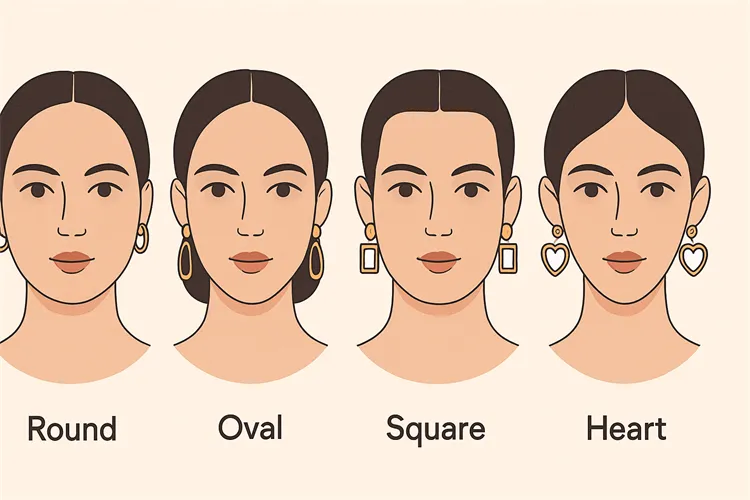 Face shapes and matching earrings guide Face shapes and matching earrings guide