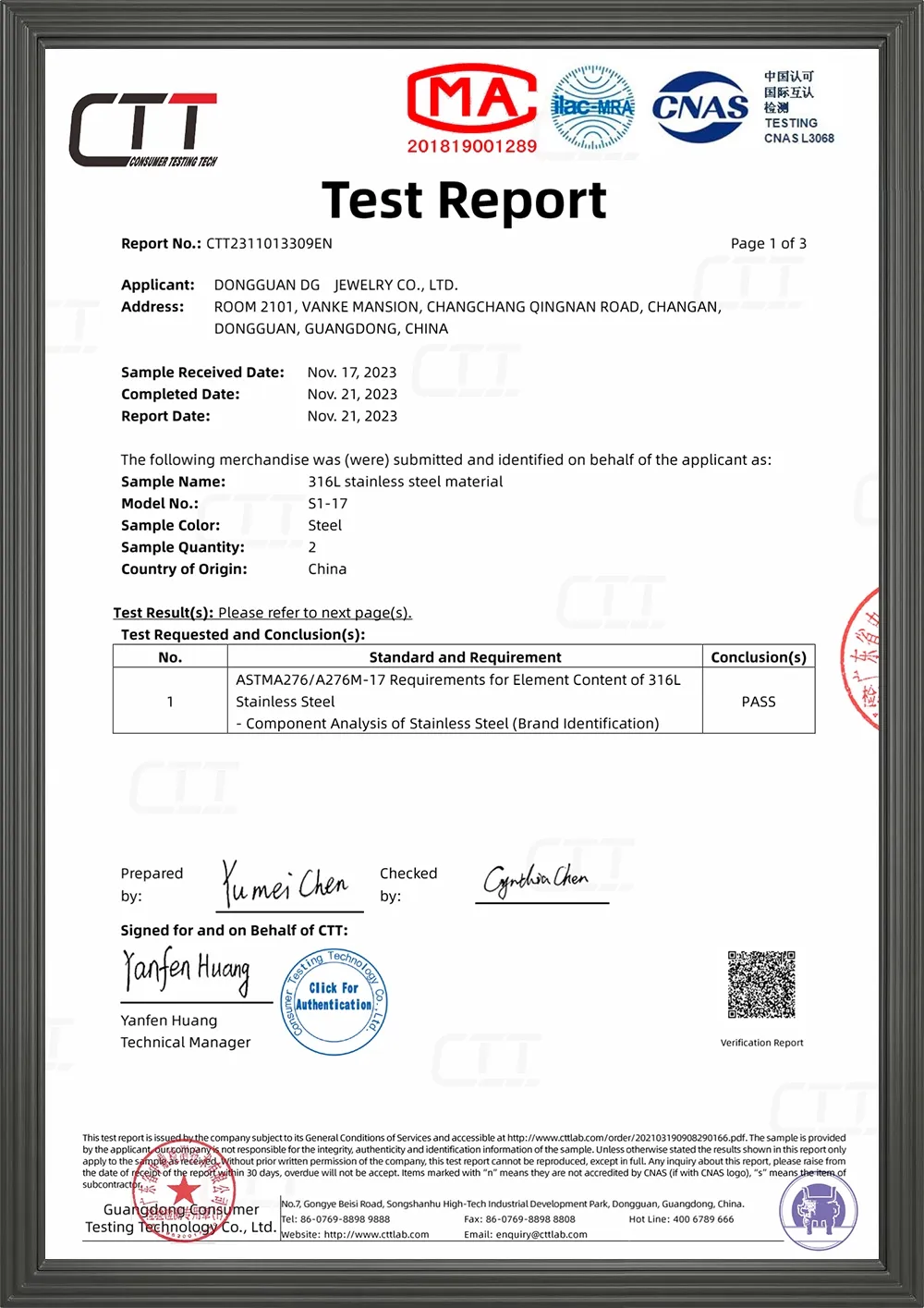DG Jewelry Certification 2