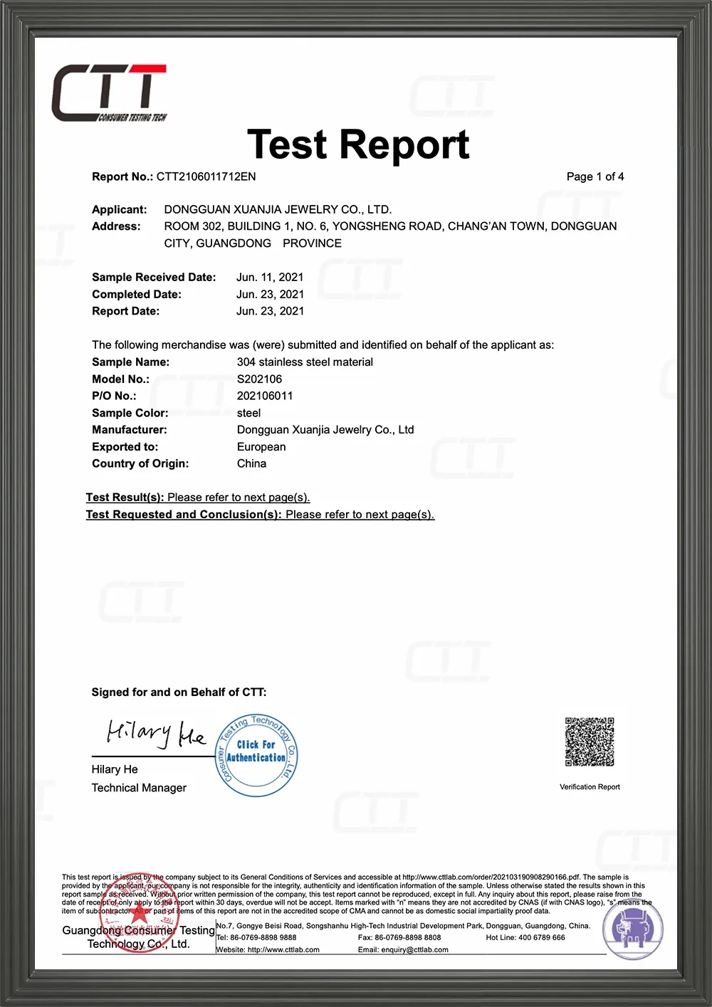 DG Jewelry Certification 4