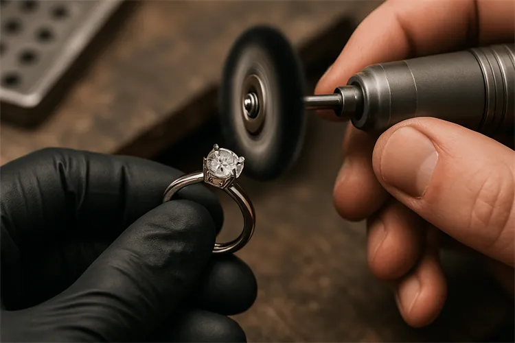 Professional cleaning of stainless steel jewelry Professional cleaning of stainless steel jewelry