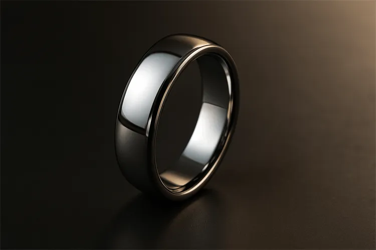 Titanium Ring with Soft Reflection Titanium Ring with Soft Reflection
