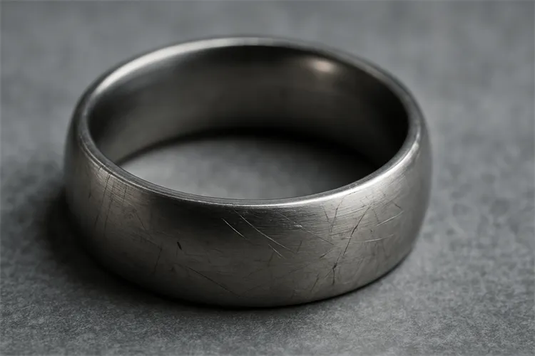 Slight Scratches on Titanium Ring Slight Scratches on Titanium Ring