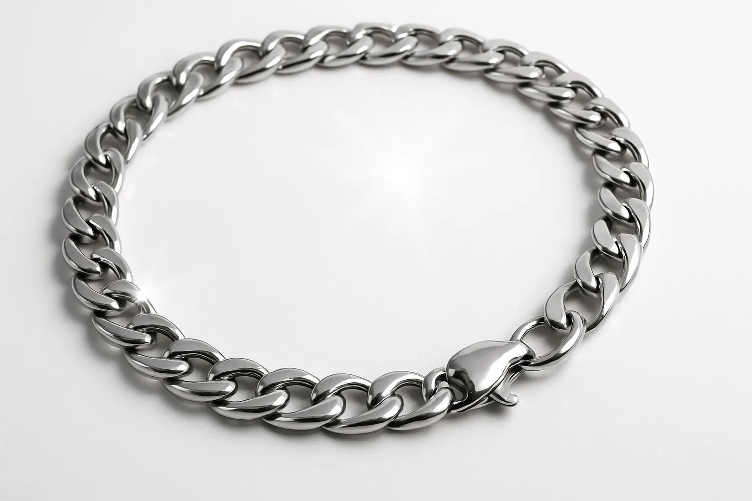 Elegant stainless steel jewelry with a polished finish – a symbol of durability and style.