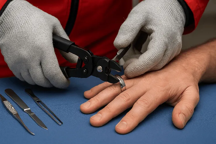 Emergency removal of tungsten ring Emergency removal of tungsten ring