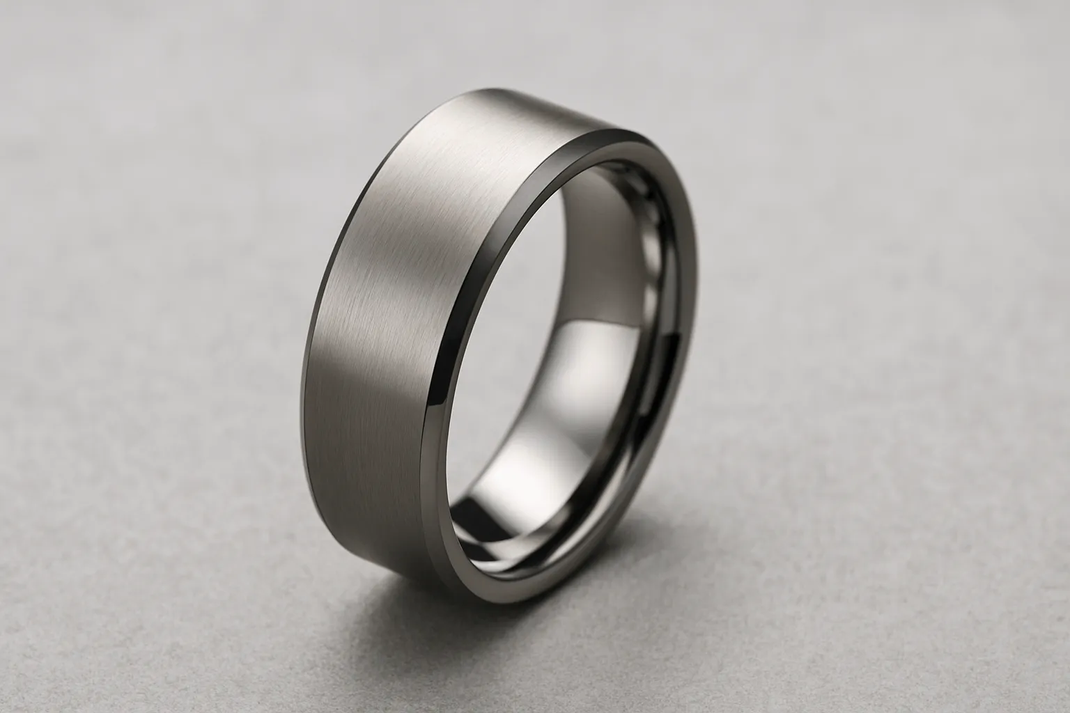 Tungsten ring showcasing durability and elegance.
