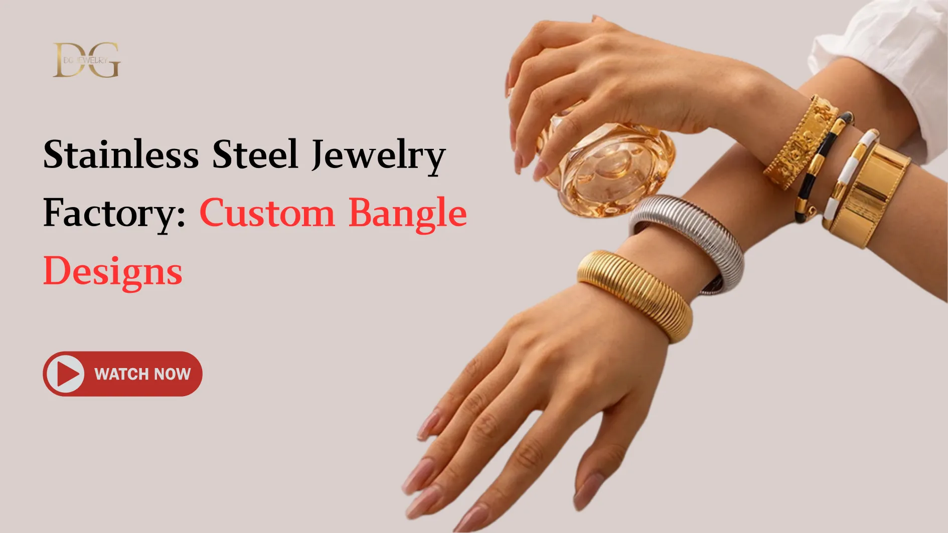Stainless Steel Jewelry Factory Custom Bangle Designs