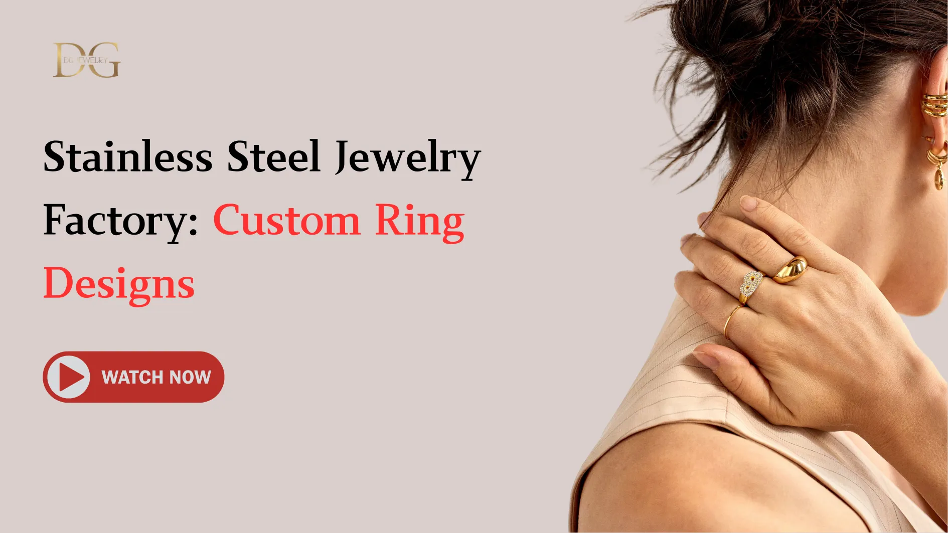 Stainless Steel Jewelry Factory Custom Ring Designs