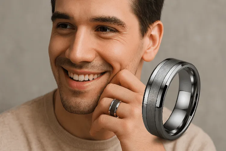 Stylish and timeless tungsten ring Stylish and timeless tungsten ring