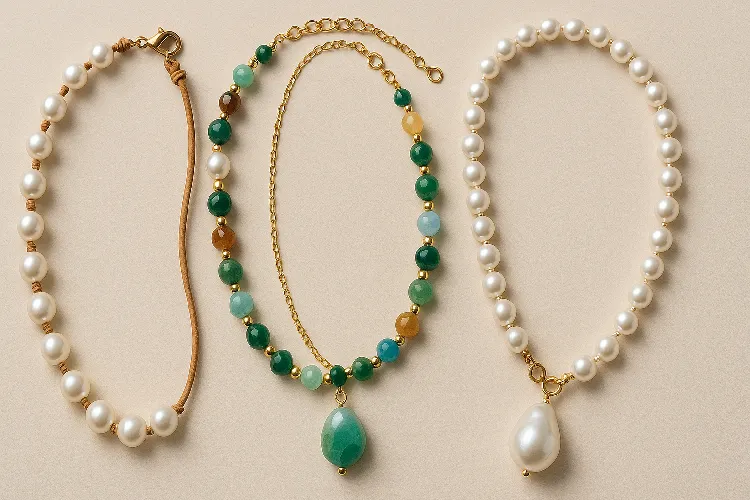 Trendy pearl necklace designs mixing modern elements Trendy pearl necklace designs mixing modern elements